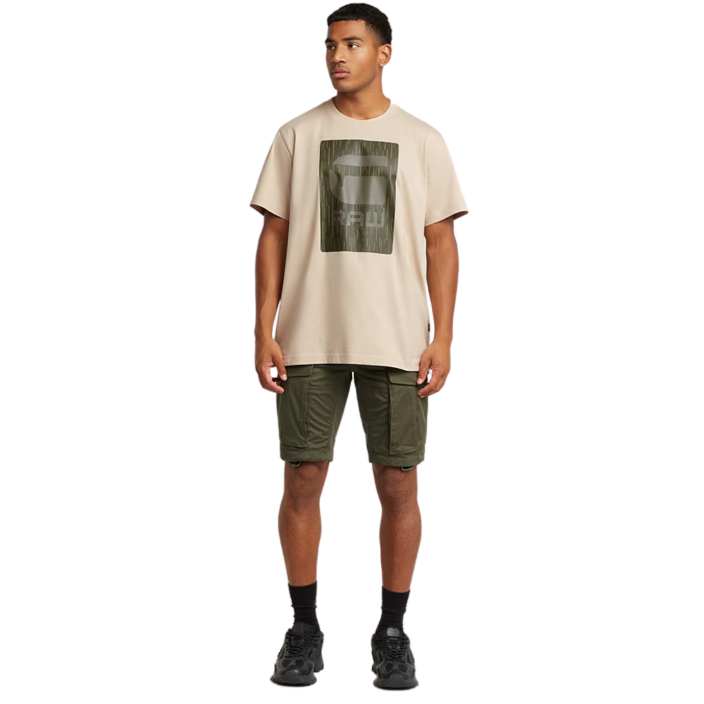 G-Star T-Shirt Burger Box Rain Dark Brick
